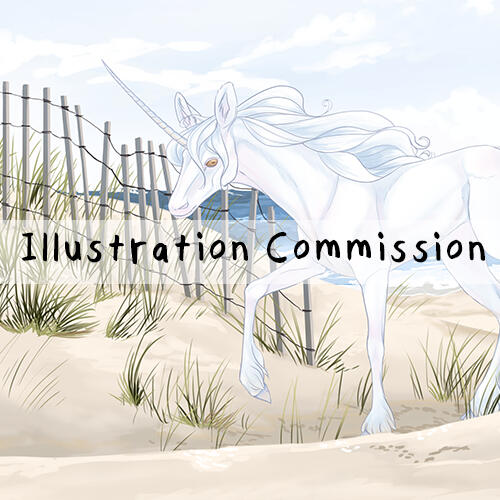 Illustration Commission button